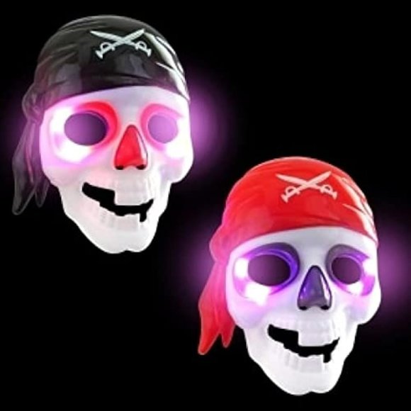 Pirate Plastic light up Mask - Picture 1 of 2
